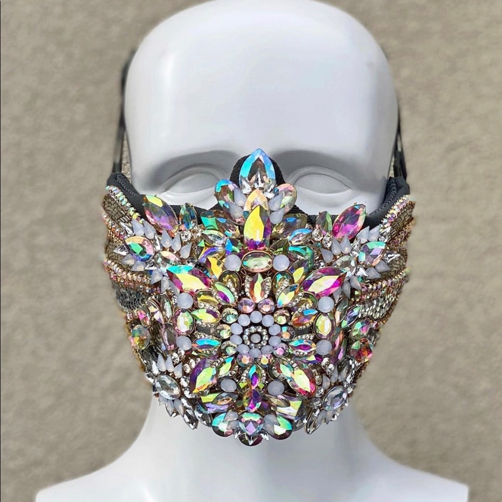 Aurom crystal face mask COACHELLA mask